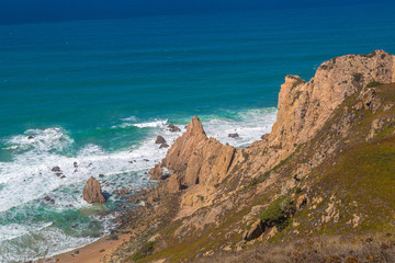 Atlantic ocean coast in Portugal