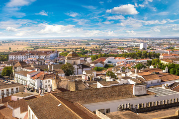 Fototapeta na wymiar Cityscape of Evora, Portugal