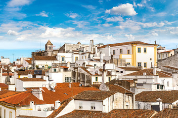 Cityscape of Evora, Portugal