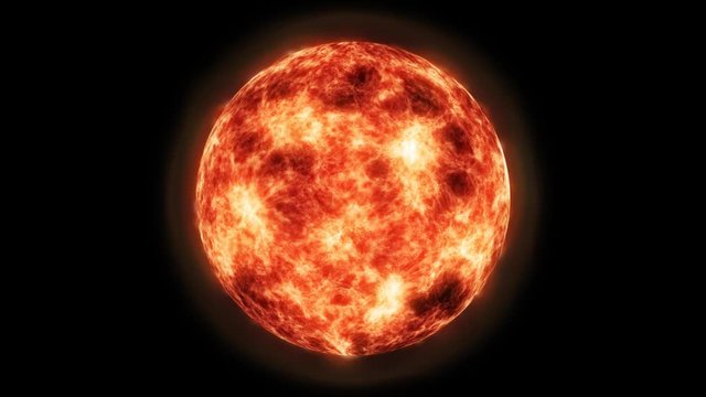 large burning sun fireball element