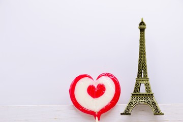 Fototapeta na wymiar Valentine's day in Paris