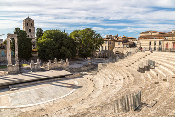 Roman amphitheatre in Arles, France