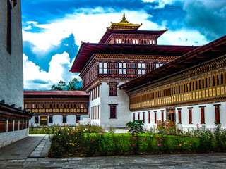 Obraz premium Palace in Bhutan
