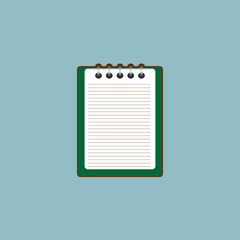 Notepad notebook paper icon vector