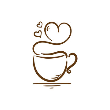 coffee love vector