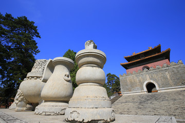 Fototapeta na wymiar Very ancient buildings in China