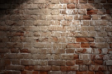 Darck brick wall