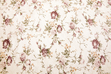 Vintage floral fabric