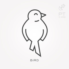 Line icon bird