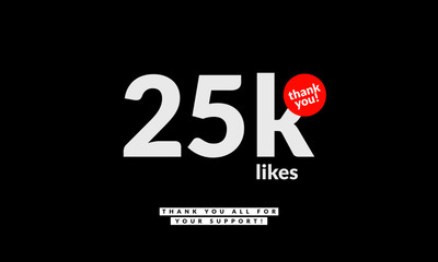 25k 25000 Likes Thank You Post For Social Media