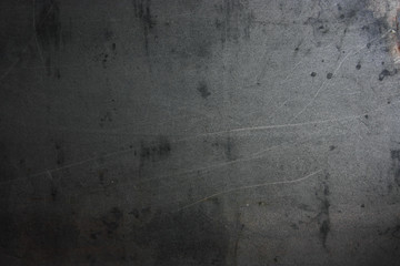 The wall is covered with tin.
