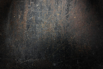 The wall is covered with tin.