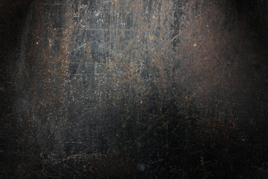 The wall is covered with tin.