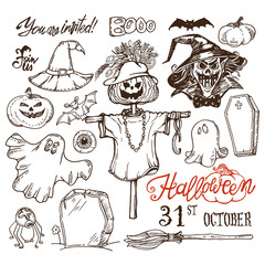 Halloween night doodles