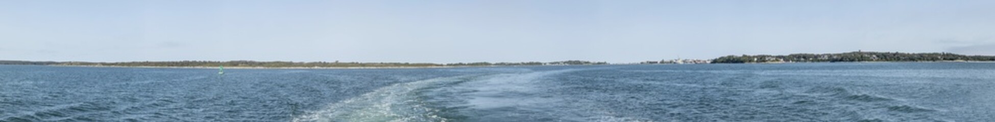 panorama of coastline at Farmouth in Massachussets