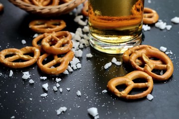 Salted pretzels