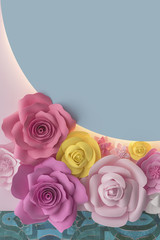 Beautiful stylish modern flower background