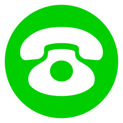 green phone circle icon