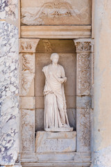 Fototapeta premium Statue of Sophia (Wisdom) in Ephesus historical ancient city, in Selcuk,Izmir,Turkey.