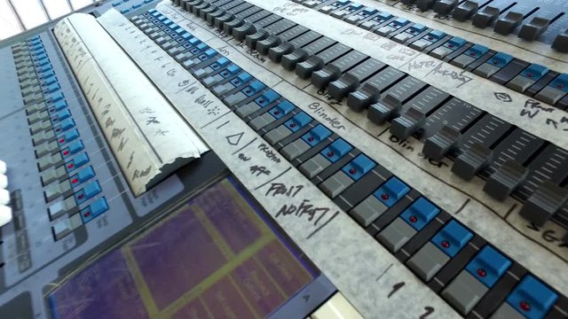 Concert stage light console