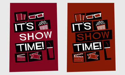 It's Show Time! (Vector Illustration Poster Design)