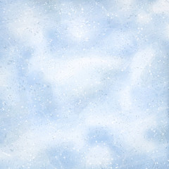 Fototapeta premium Natural winter background with snow drifts and falling snow. Overhead view. Texture of snow surface. White snow flakes. Vector illustration background.