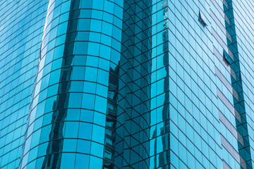 detail glass building background.