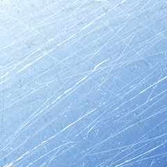 Textures blue ice. Ice rink. Winter background. Overhead view. Vector illustration nature background.