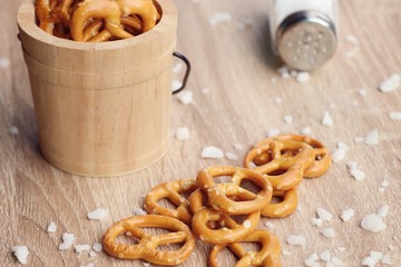 Salted pretzels