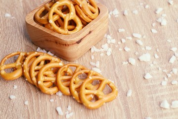 Salted pretzels