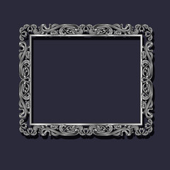 frame silver color with shadow