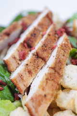 Grilled Chicken Caesar Salad with Creamy Lemon Caesar Dressing