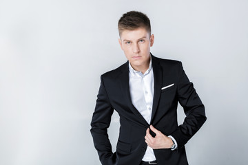 successful man in suit