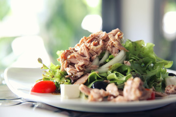Fresh tuna salad , Italian snack food
