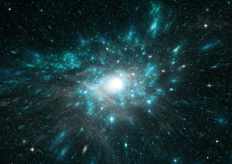 galaxy in a free space