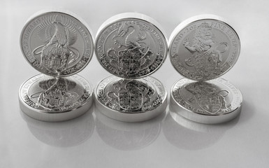 Silver investment coins from British Mint