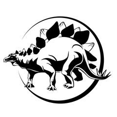 silhouette of mascara, dinosaur Stigosaurus