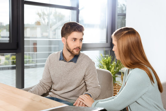 Young Couple At Psychotherapy