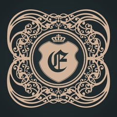 e letter gothic shield