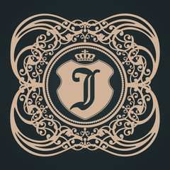 j letter gothic shield
