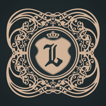 recommend clip art: l letter gothic shield