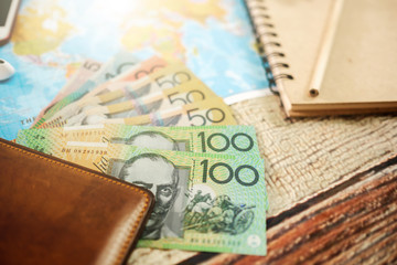 Traveler items vacation travel accessories holiday long weekend day off travelling stuff equipment background view concept 