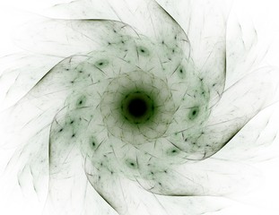 Obraz premium Abstract fractal red background with crossing circles and ovals. disco lights. Motion illustration.