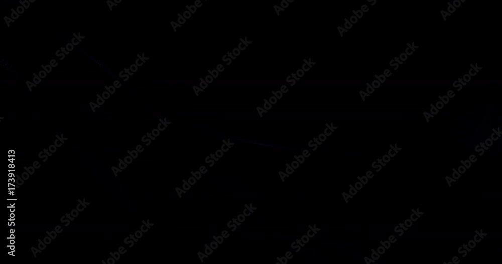 Poster 4k animated background loop with audio elements. 3d abstract digital wave of glowing particles and w