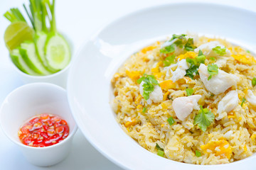 Crab Fried Rice - Fried rice thai style Asia 
