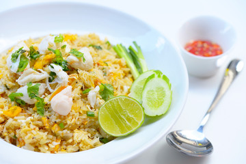 Crab Fried Rice - Fried rice thai style Asia 
