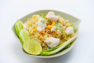 Crab Fried Rice - Fried rice thai style Asia 
