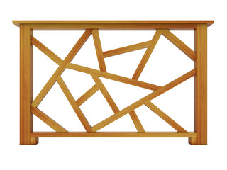 Ipe design wood railing