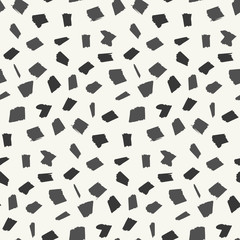 Abstract pattern with black and gray hand drawn blotch elements. Abstract fashion trendy vector texture with hand drawn shapes for textile, wrapping paper, cover, surface, background, wallpaper