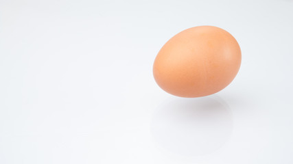 Close up of an egg isolated